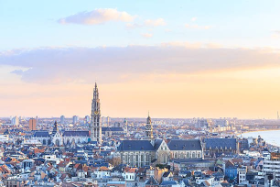 Foto skyline van Antwerpen